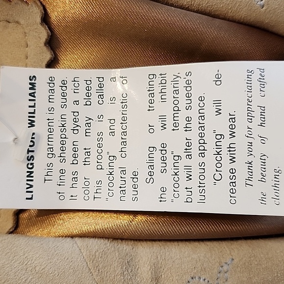 NEW Vintage Livingston Williams Lambskin Suede Women Handcraft Western Cut Coat - Picture 14 of 15